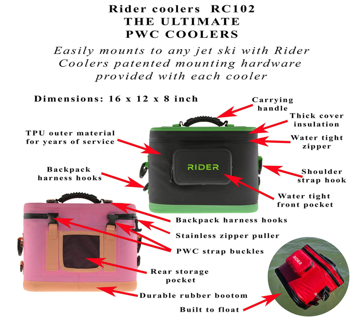 Rider Adventure Cooler – Large