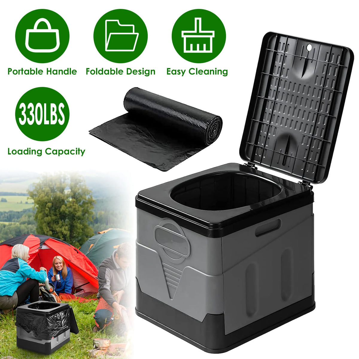 Portable Folding Camping Toilet